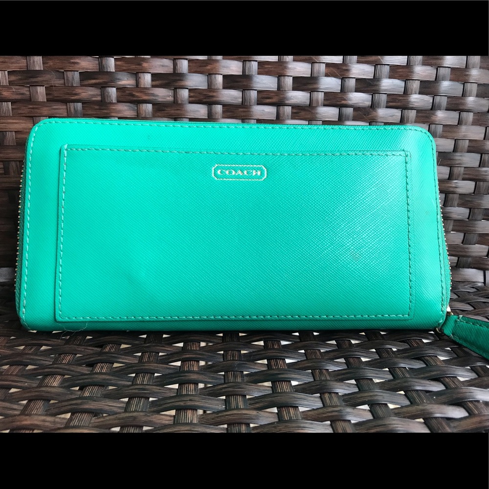 Mint Coach Wallet